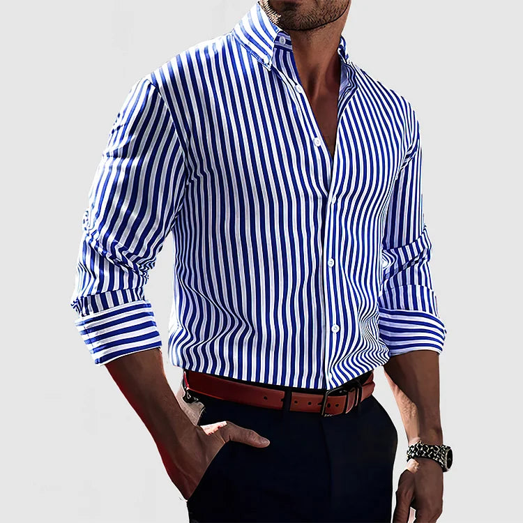 Philipp – Long Sleeve Striped Shirt - Image 3