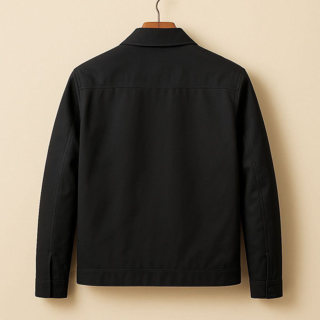 Casual men’s jacket in a slim-fit cut with a zip - J&B; - 3 - London-stylehouse.com