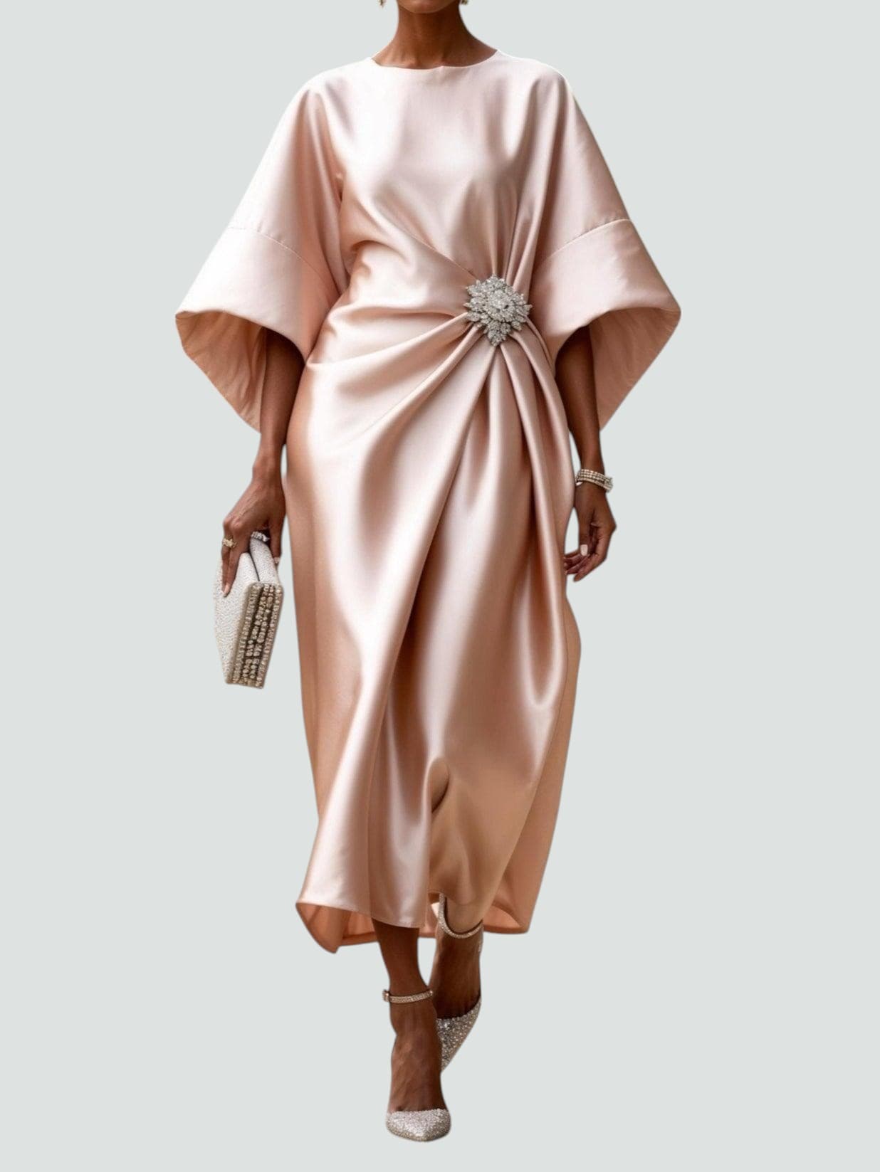 Ines – Women Luxe Satin Evening Dress - Image 5