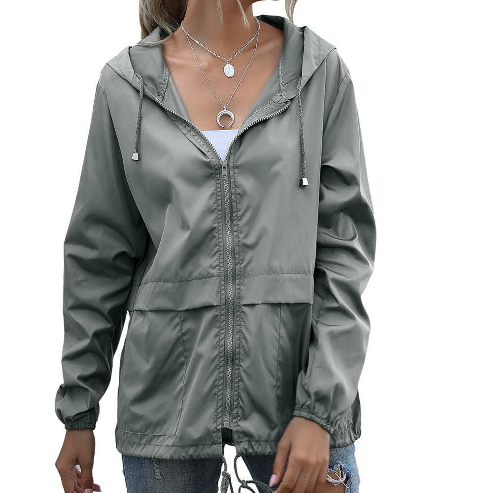 Lightweight women’s jacket with a hood and a relaxed fit - J&B; - 6 - London-stylehouse.com