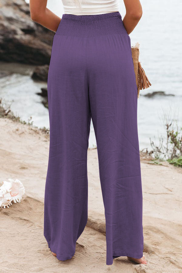Daniela – Women Pocketed Smocked Pants - Image 22