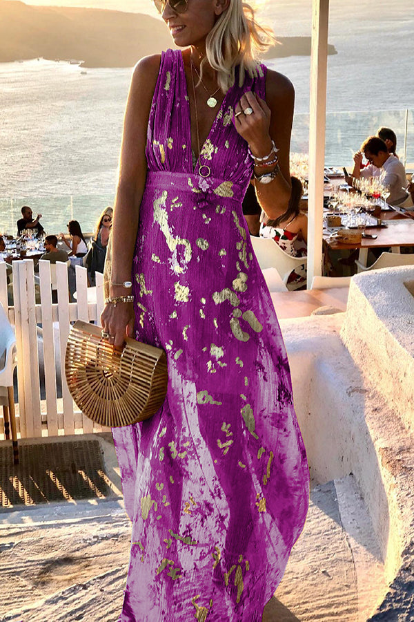 Gisela – Women Elegant V-neck Maxi Dress - Image 2