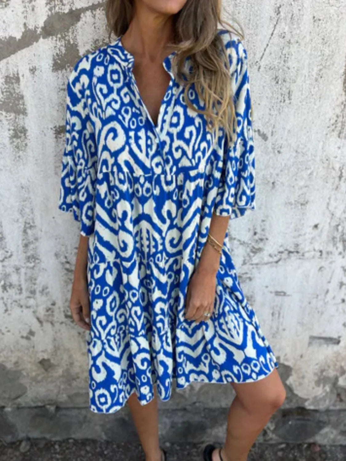 Lea – Women Floral Print Summer Dress - Image 3