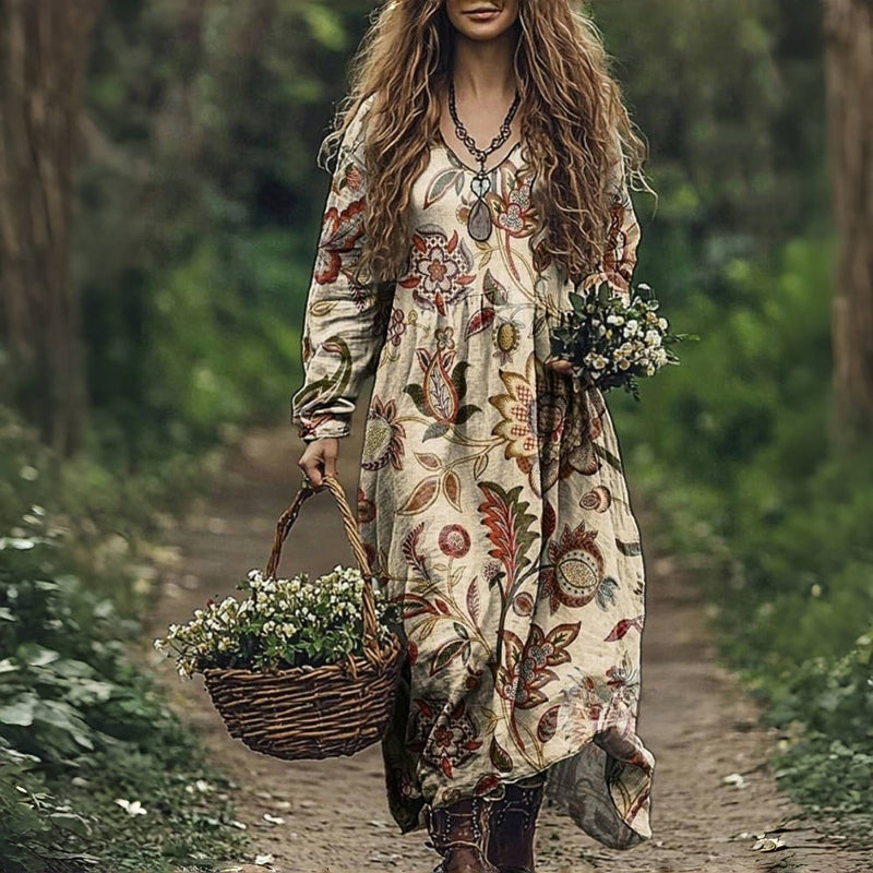 Christa – Floral Print Dress - Image 1