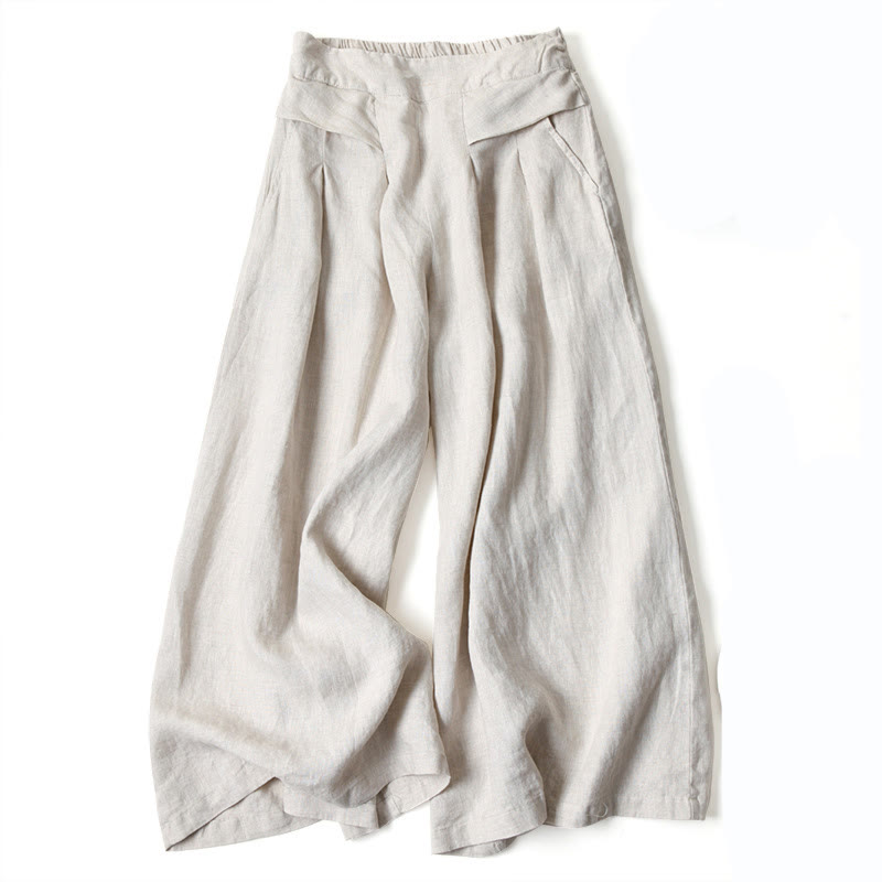 Stefanie wide leg trousers in beige