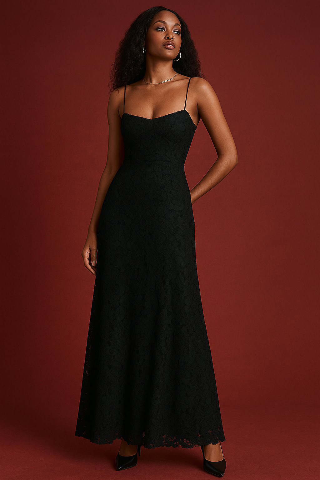 Lara – Elegant Corset Lacing and Floral Dress for Women - Image 9