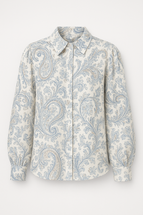 Andrea – High Neck Printed Long Sleeve Dress for Women - Image 2