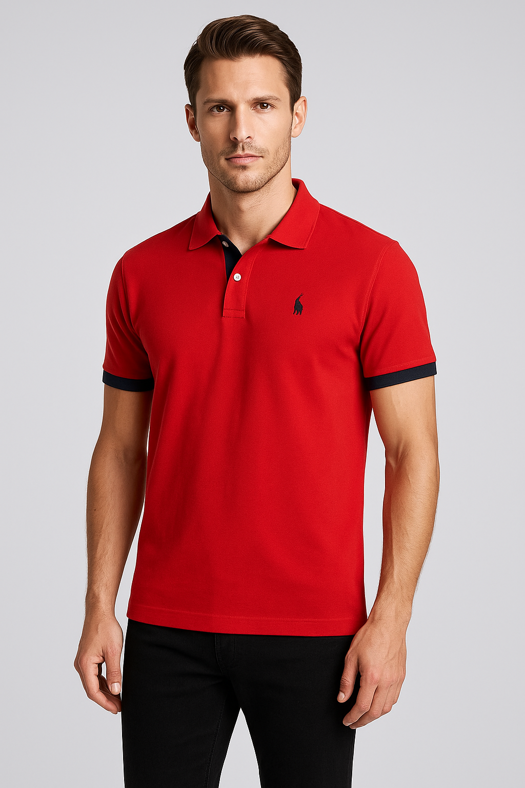 Lucas – Classic Fit Polo Shirt for Men - Image 1