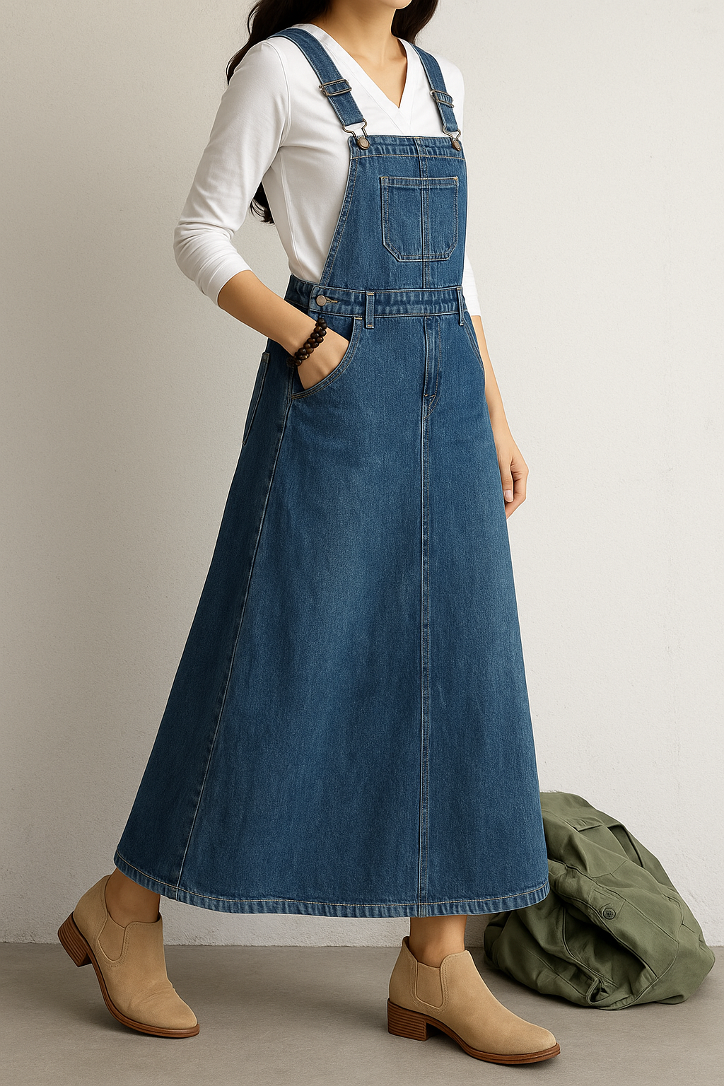 Sven – Casual Denim Overall Dress for Women - Image 3