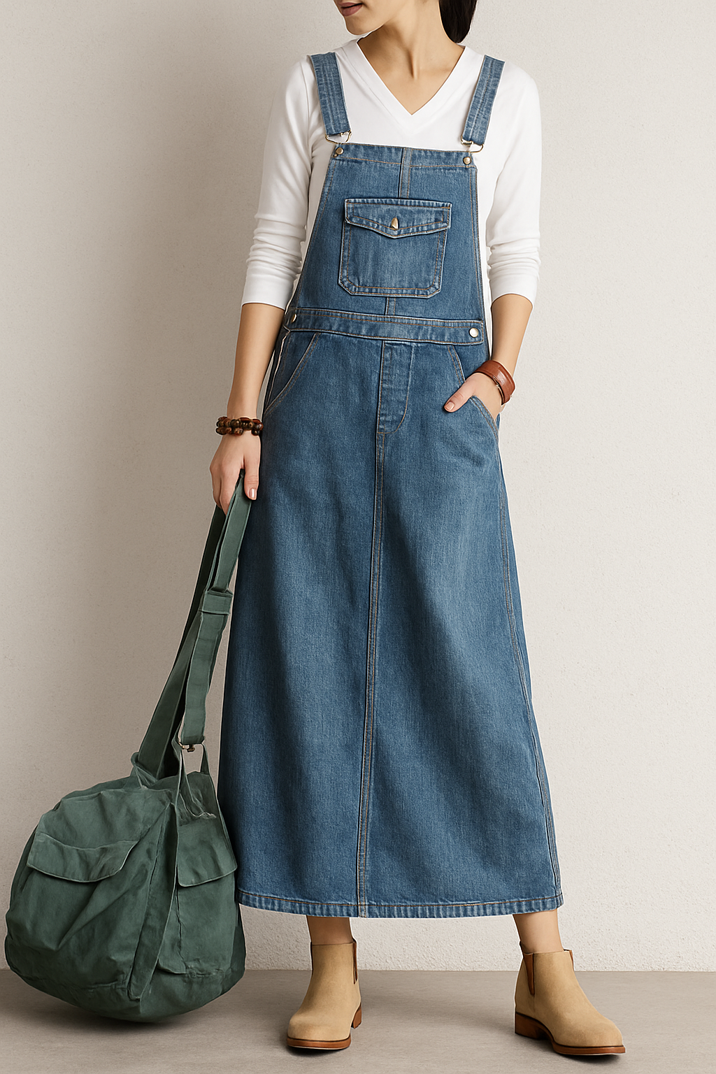 Sven – Casual Denim Overall Dress for Women - Image 6