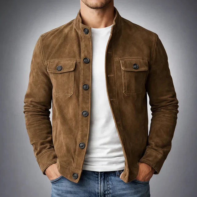 Men’s utility jacket, relaxed fit with button fastening - J&B; - 1 - London-stylehouse.com