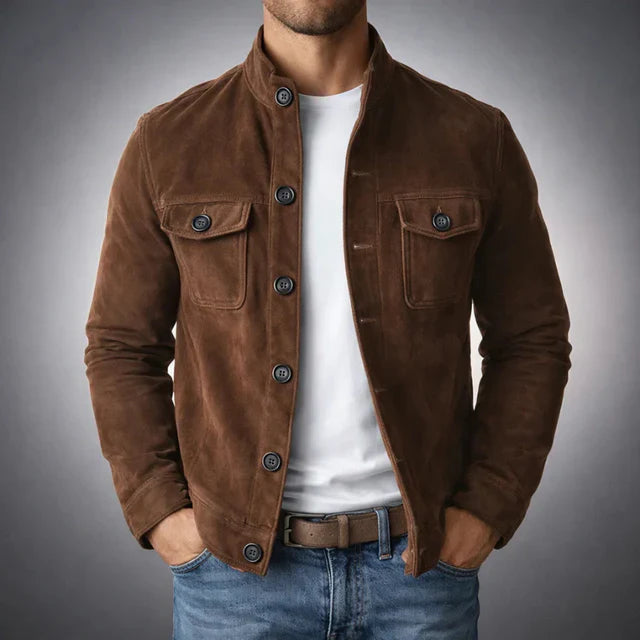 Men’s utility jacket, relaxed fit with button fastening - J&B; - 4 - London-stylehouse.com