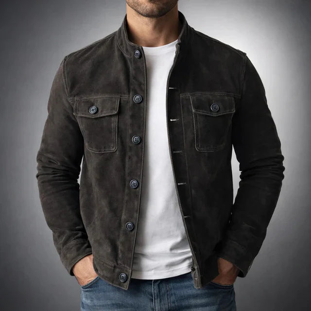 Men’s utility jacket, relaxed fit with button fastening - J&B; - 2 - London-stylehouse.com