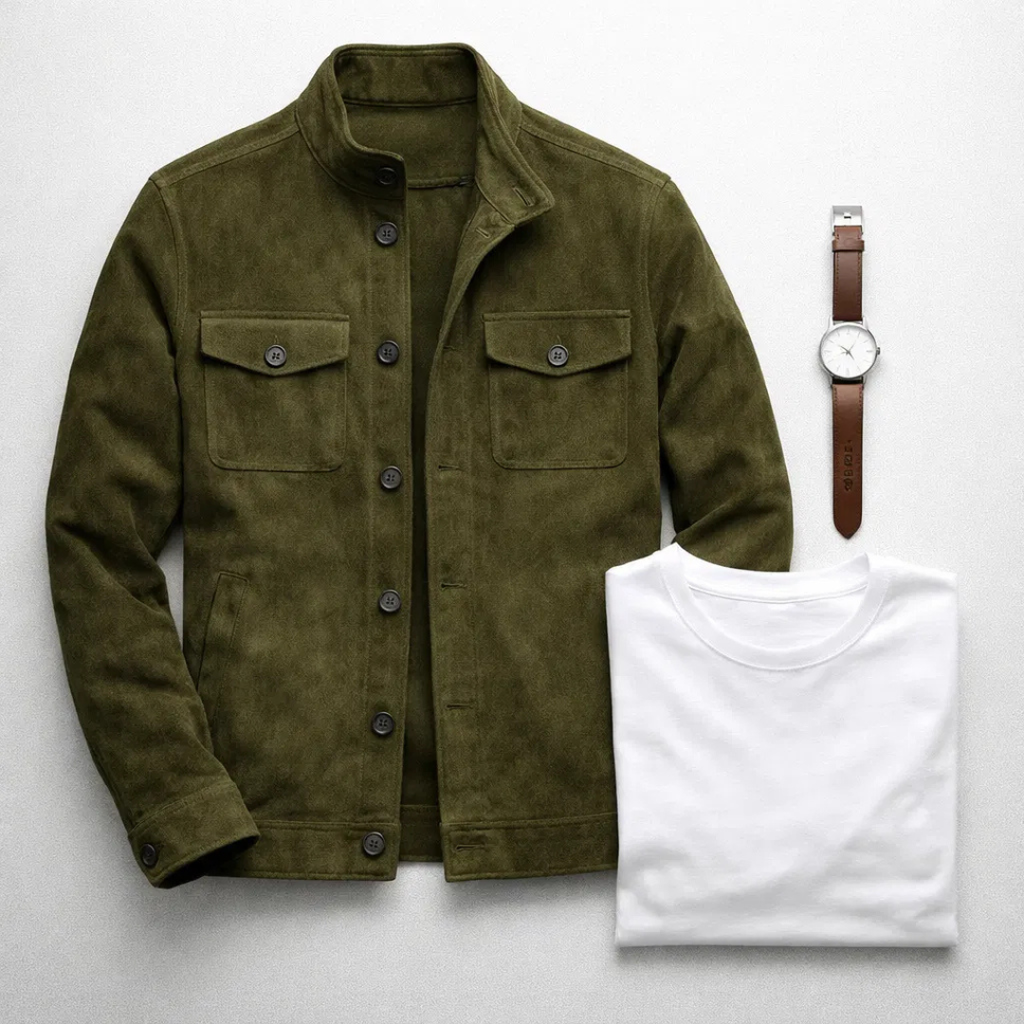 Men’s utility jacket, relaxed fit with button fastening - J&B; - 6 - London-stylehouse.com