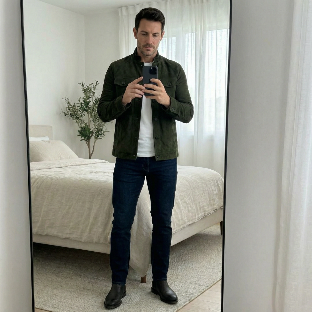 Men’s utility jacket, relaxed fit with button fastening - J&B; - 7 - London-stylehouse.com