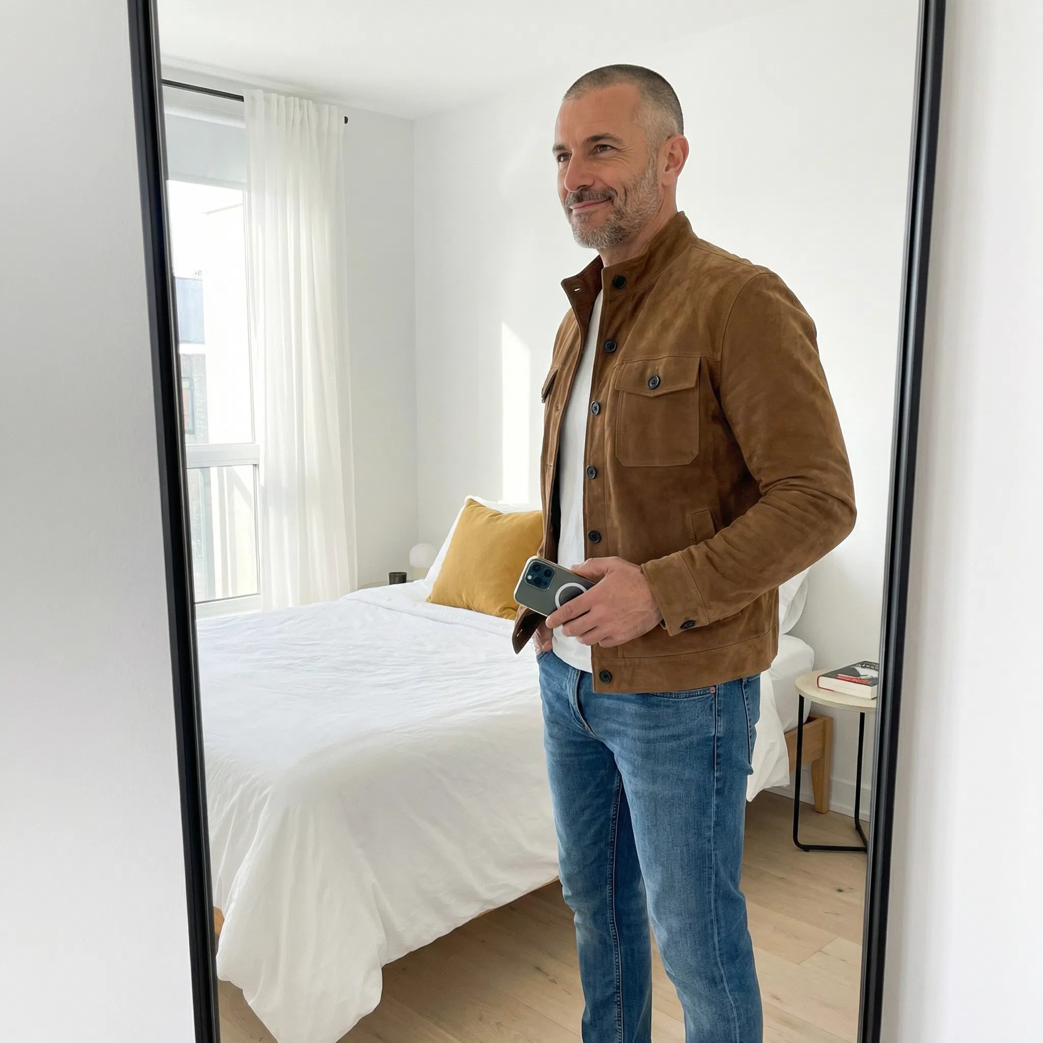 Men’s utility jacket, relaxed fit with button fastening - J&B; - 8 - London-stylehouse.com