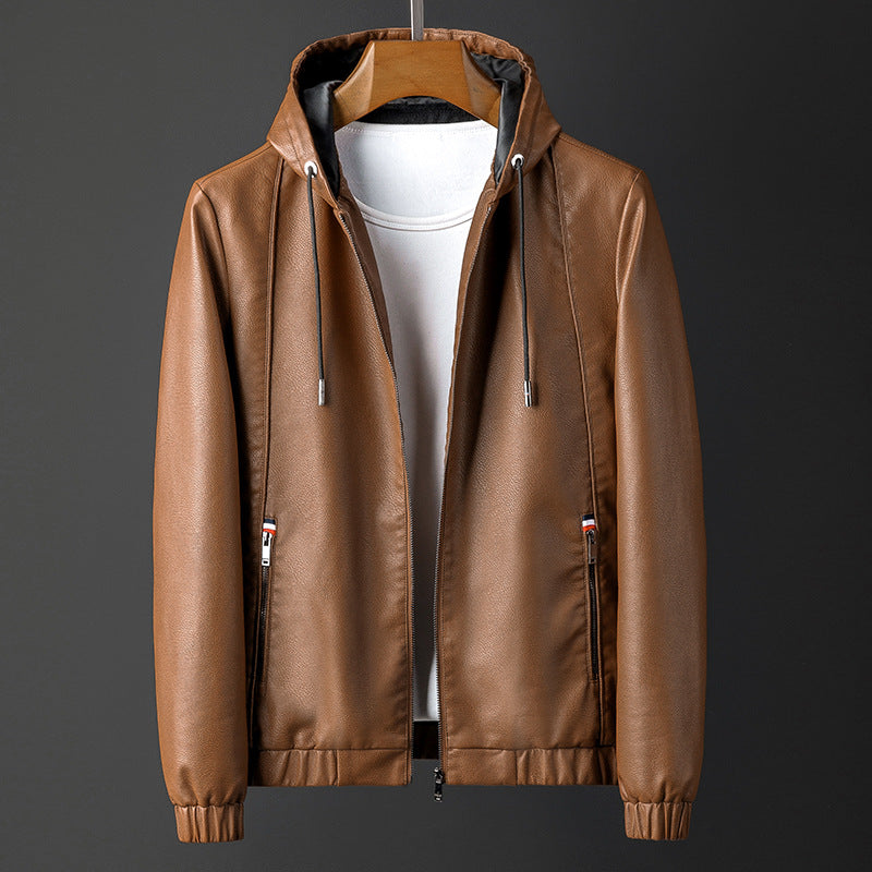 Men's hooded bomber jacket - Casual look with zip - J&B; - 2 - London-stylehouse.com