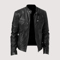 Men’s leather jacket – Structured fit with practical zipped pockets - J&B; - 2 - London-stylehouse.com