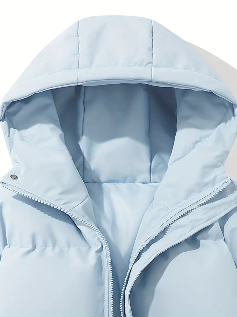 Women’s quilted jacket with hood and zip - J&B; - 29 - London-stylehouse.com