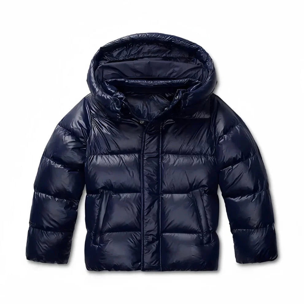 Women’s hooded down jacket with zip - J&B; - 5 - London-stylehouse.com