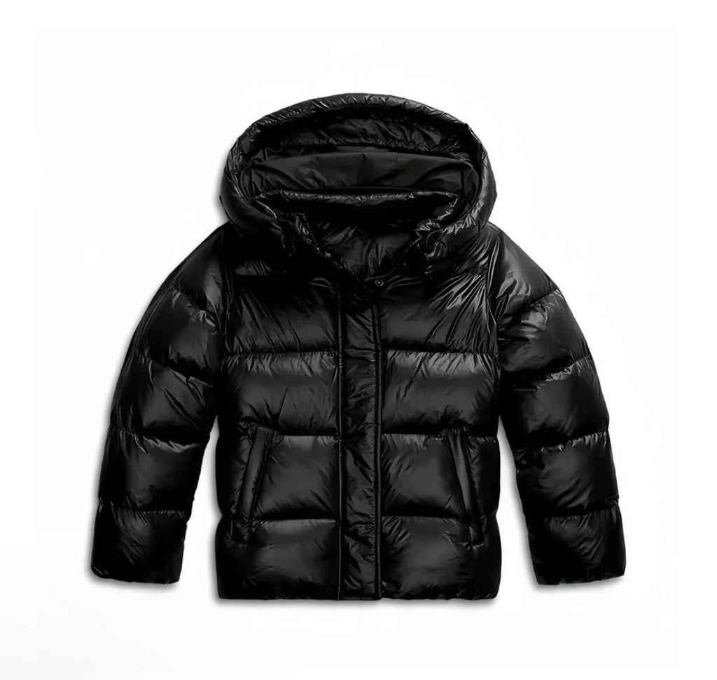 Women’s hooded down jacket with zip - J&B; - 7 - London-stylehouse.com