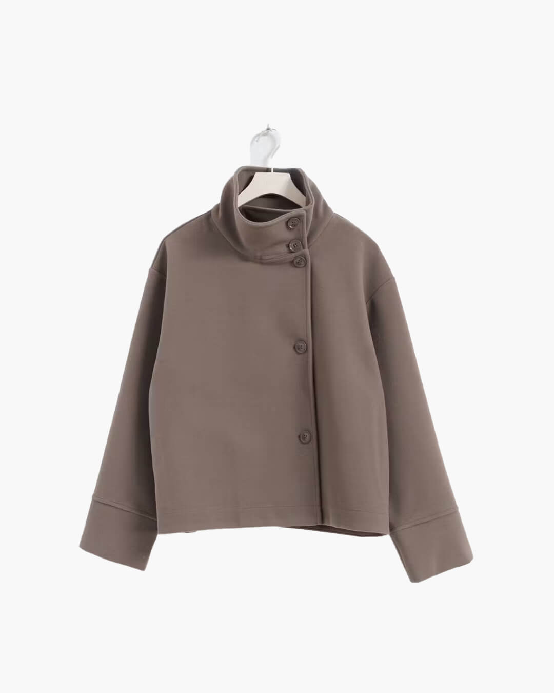 Women’s jacket with a high collar and a loose fit - J&B; - 10 - London-stylehouse.com