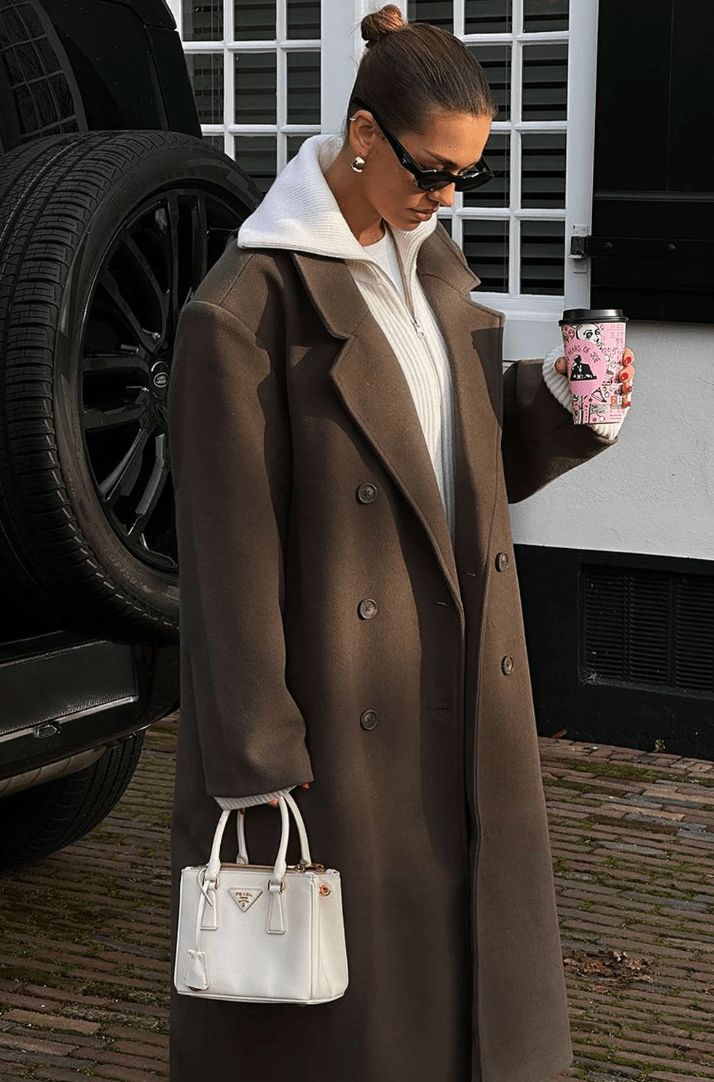 Long women’s jacket with a loose fit and wide lapels - J&B; - 8 - London-stylehouse.com