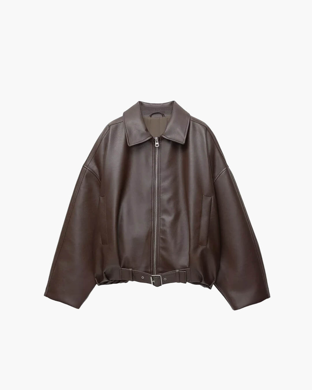 Women’s bomber jacket with belt and oversized fit - J&B; - 1 - London-stylehouse.com