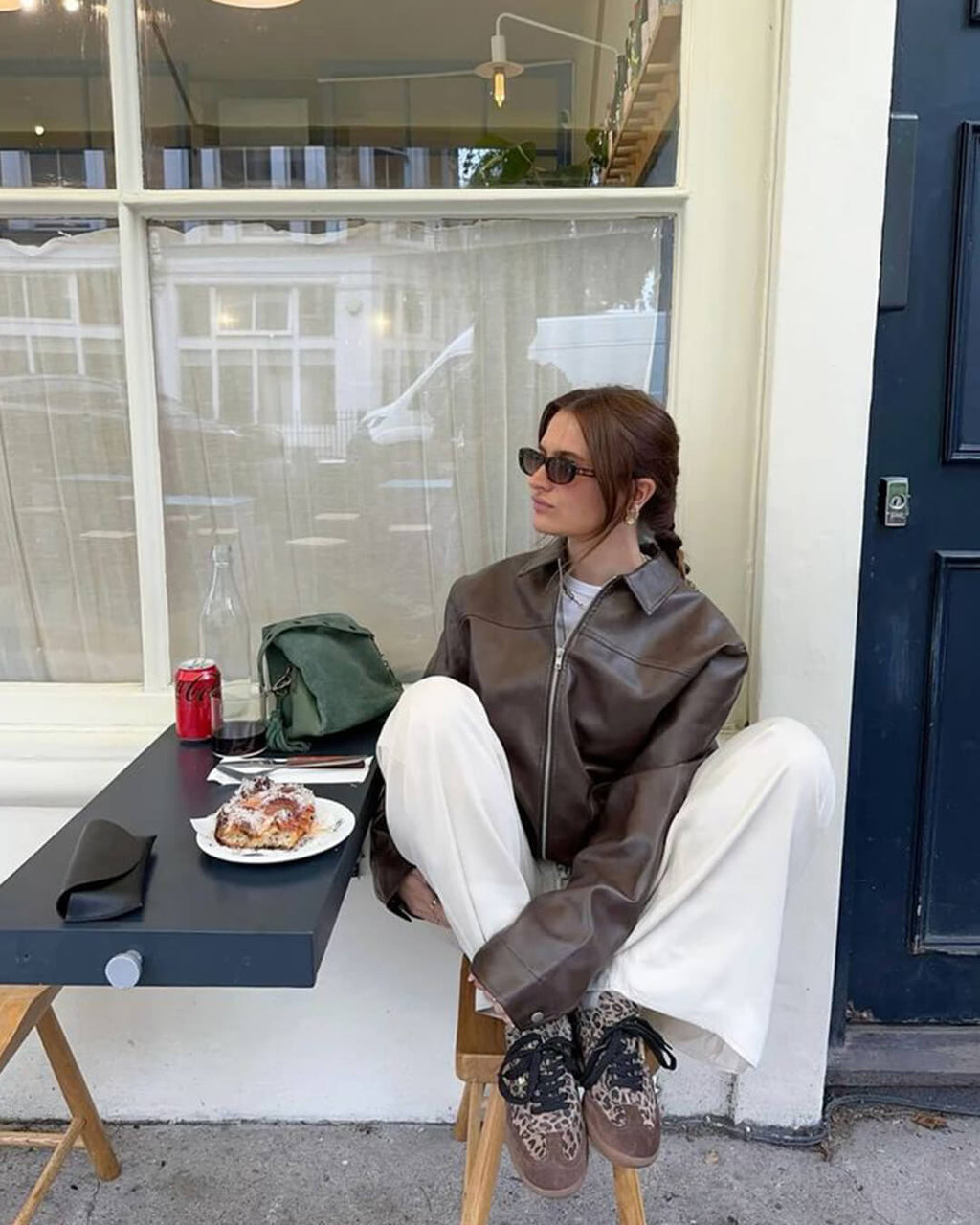 Women’s bomber jacket with belt and oversized fit - J&B; - 8 - London-stylehouse.com
