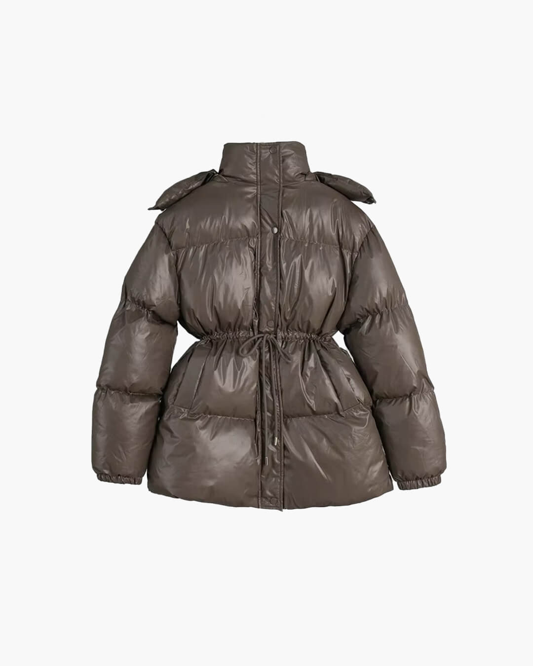 Women’s down jacket with drawstring and longline silhouette - J&B; - 11 - London-stylehouse.com