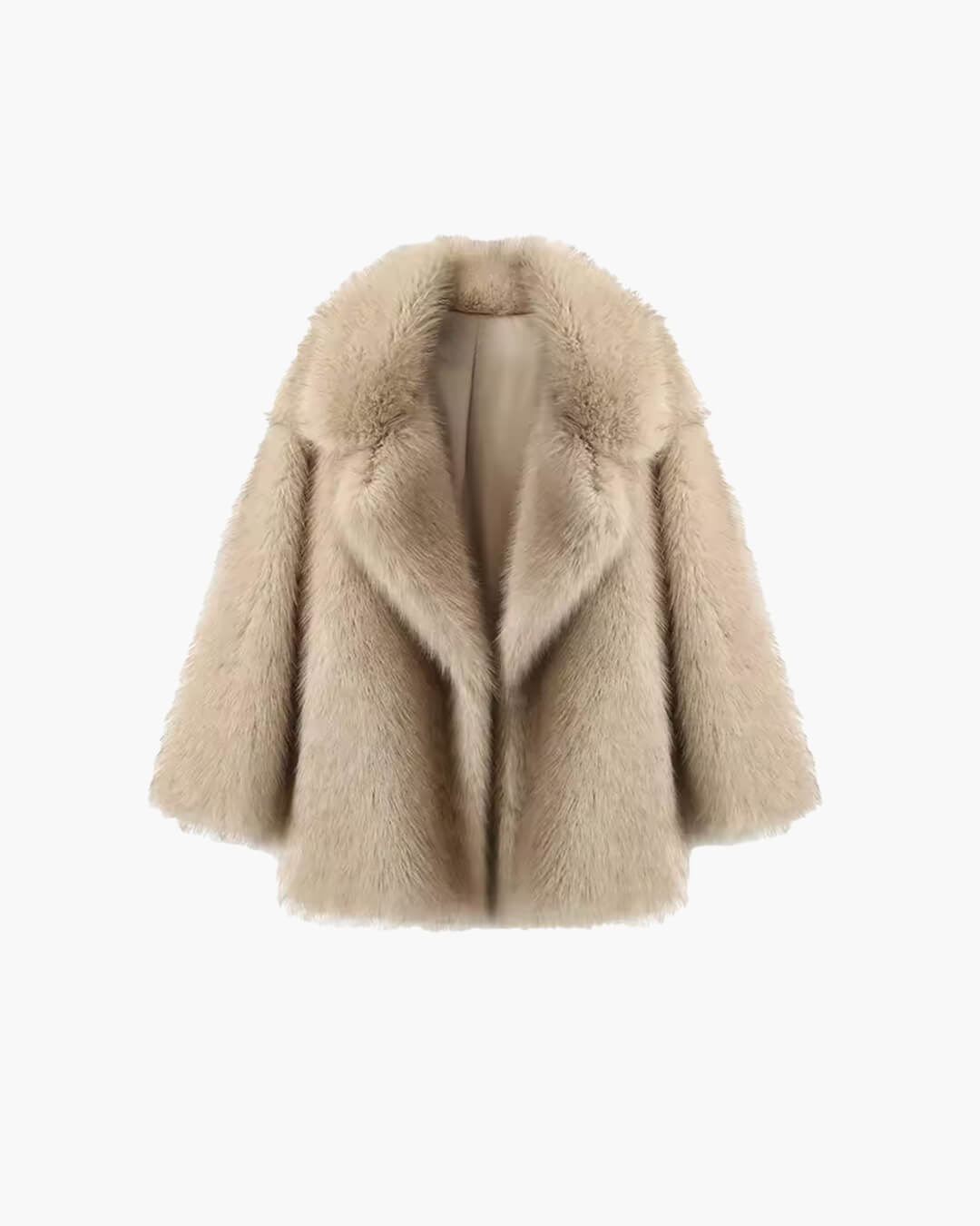 Oversized faux fur jacket for women with a cosy texture - J&B; - 6 - London-stylehouse.com