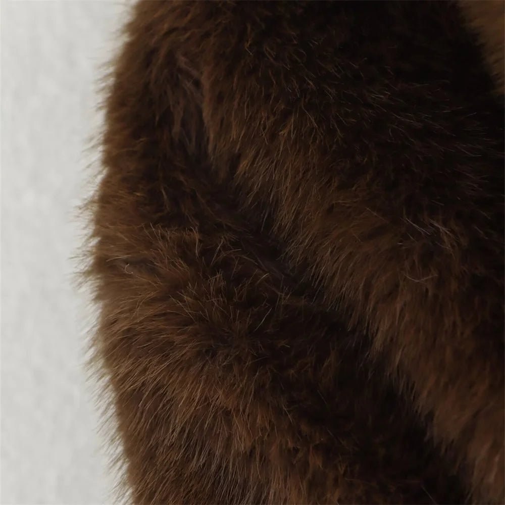 Women’s faux fur jacket, cropped, soft and elegant - J&B; - 7 - London-stylehouse.com