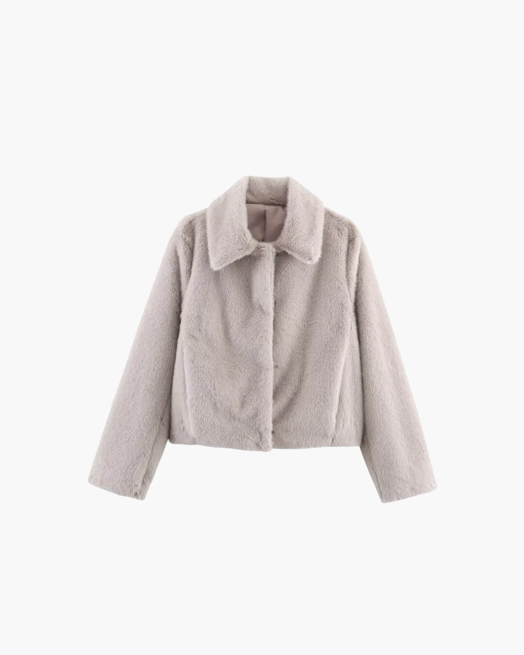 Women’s faux fur jacket, cropped, soft and elegant - J&B; - 11 - London-stylehouse.com
