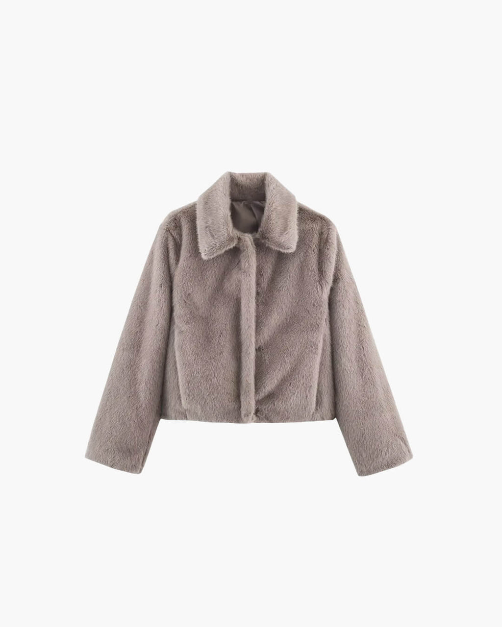 Women’s faux fur jacket, cropped, soft and elegant - J&B; - 12 - London-stylehouse.com