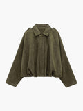 Women’s bomber jacket, oversized fit with zip - J&B; - 1 - London-stylehouse.com