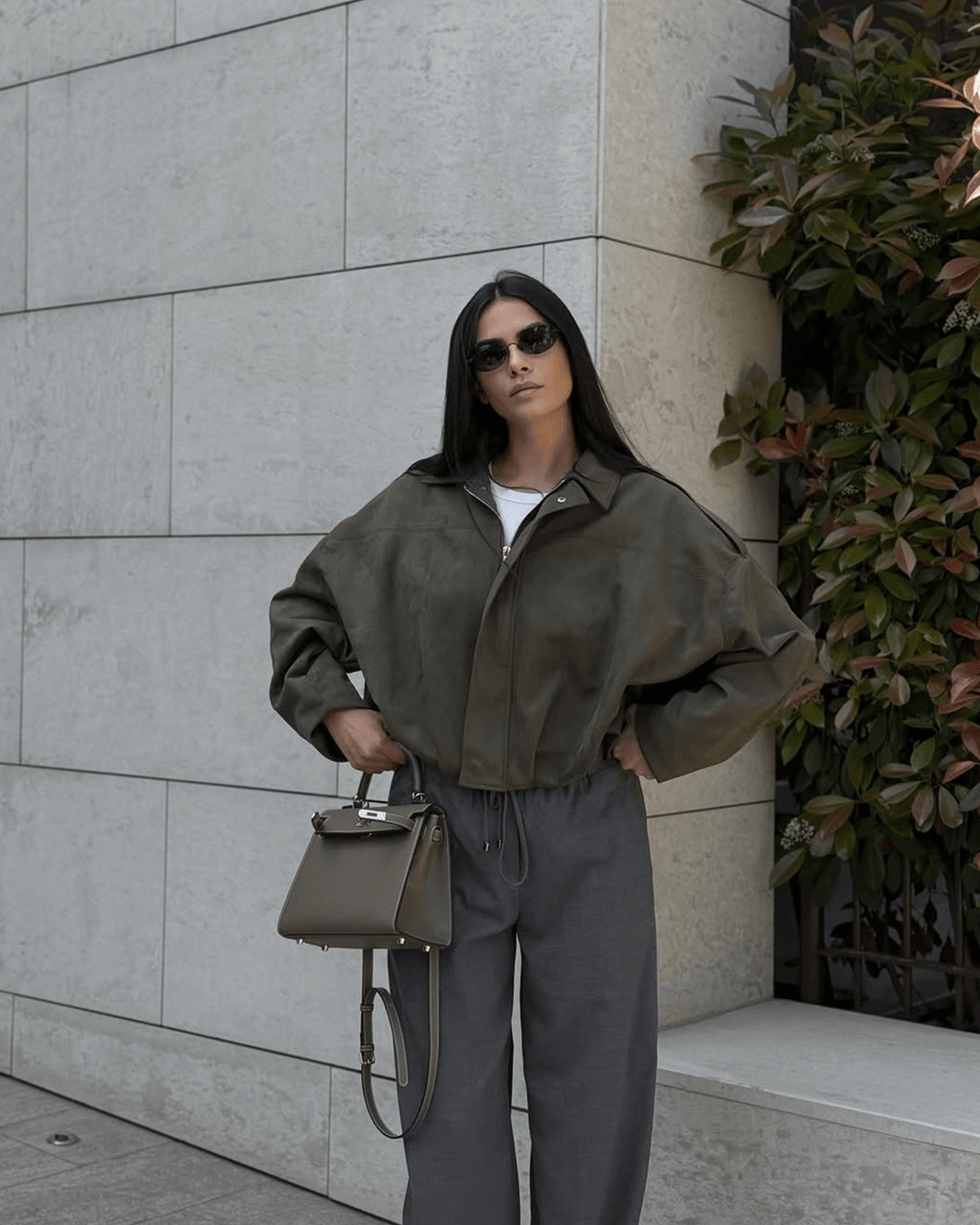 Women’s bomber jacket, oversized fit with zip - J&B; - 4 - London-stylehouse.com