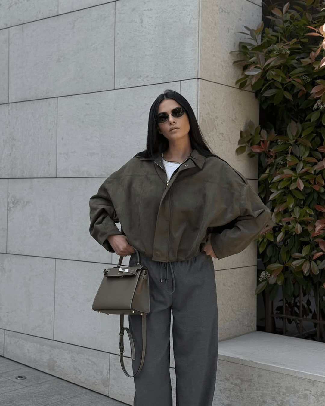 Women’s bomber jacket, oversized fit with zip - J&B; - 4 - London-stylehouse.com