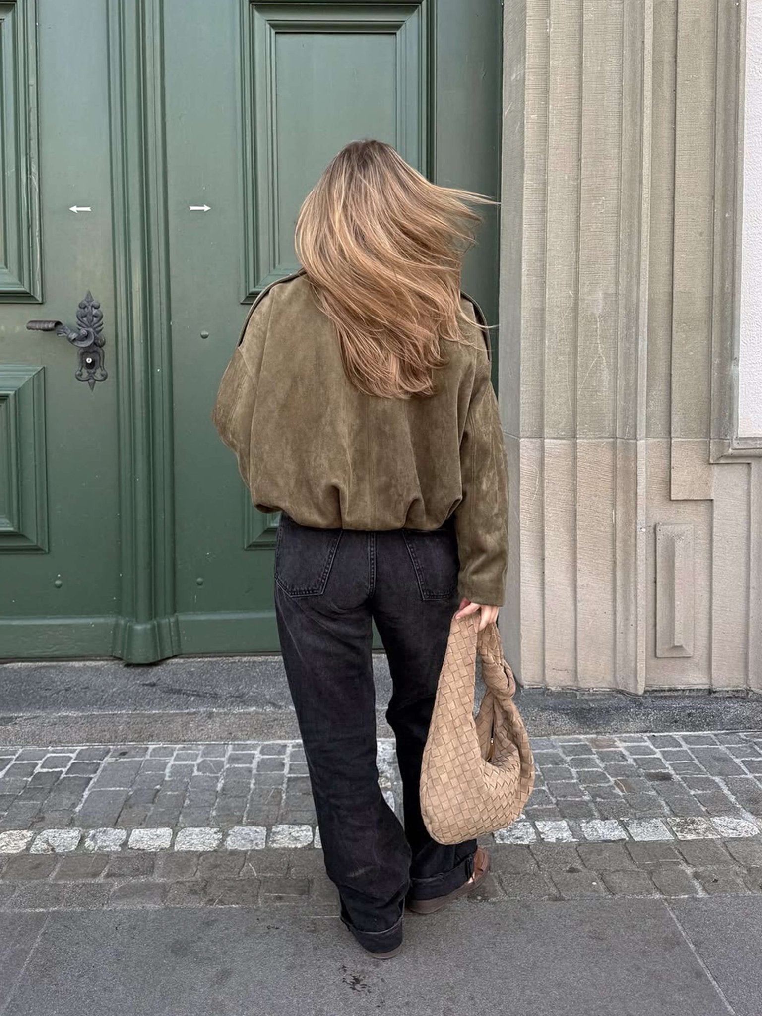 Women’s bomber jacket, oversized fit with zip - J&B; - 5 - London-stylehouse.com