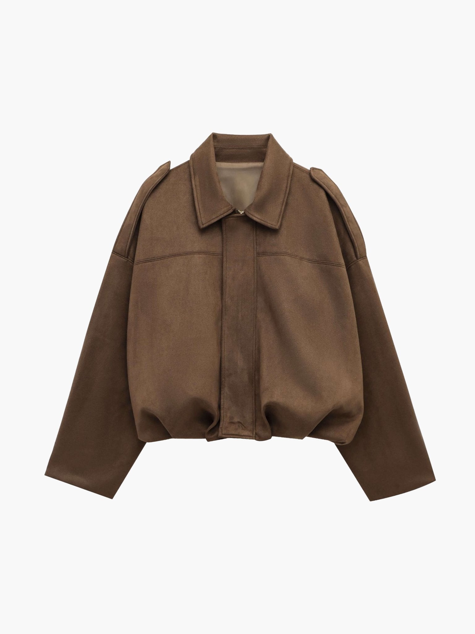Women’s bomber jacket, oversized fit with zip - J&B; - 8 - London-stylehouse.com