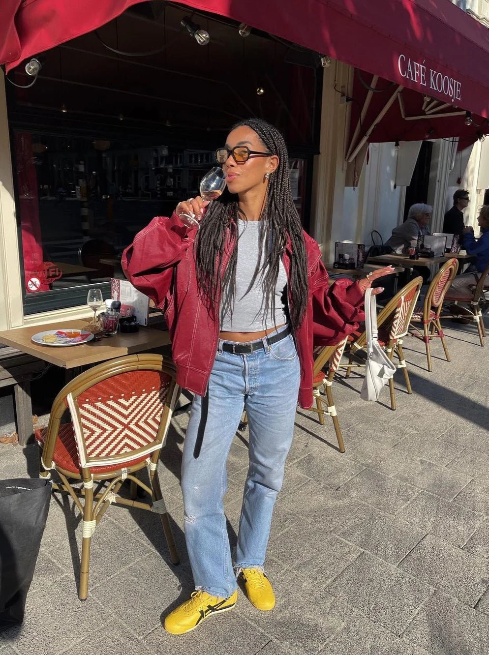 Women’s bomber jacket, oversized fit with zip - J&B; - 9 - London-stylehouse.com