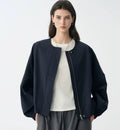 Women’s bomber jacket, relaxed fit, with zip - J&B; - 1 - London-stylehouse.com