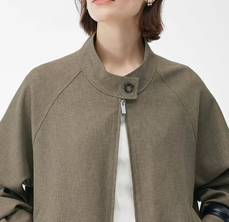 Women’s zip-up bomber jacket with a relaxed fit - J&B; - 2 - London-stylehouse.com