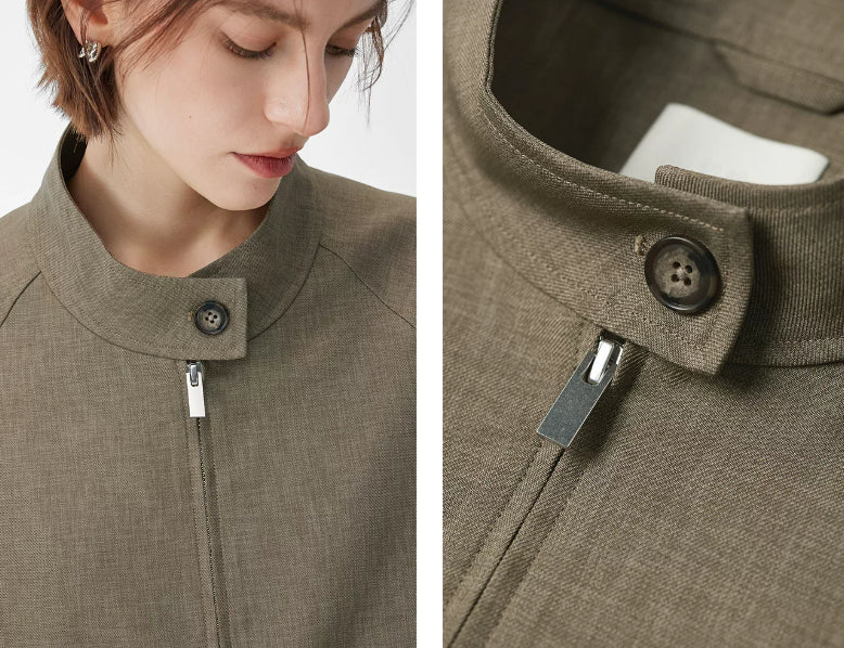 Women’s zip-up bomber jacket with a relaxed fit - J&B; - 6 - London-stylehouse.com