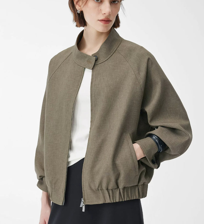 Women’s zip-up bomber jacket with a relaxed fit - J&B; - 7 - London-stylehouse.com