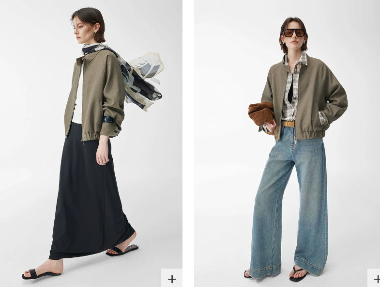 Women’s zip-up bomber jacket with a relaxed fit - J&B; - 8 - London-stylehouse.com