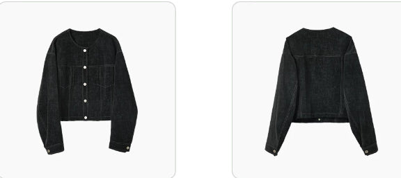 Short women’s jacket with a relaxed fit and front pockets - J&B; - 2 - London-stylehouse.com