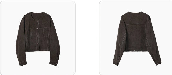 Short women’s jacket with a relaxed fit and front pockets - J&B; - 8 - London-stylehouse.com