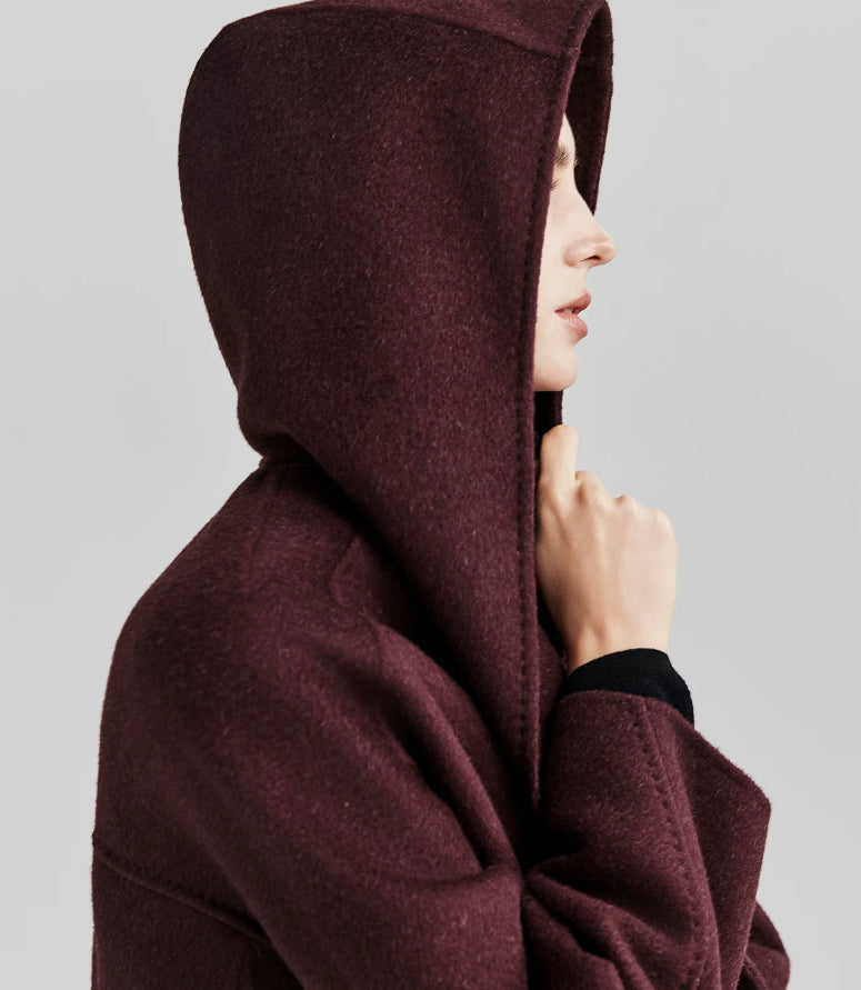 Women’s jacket with hood and waist belt - J&B; - 6 - London-stylehouse.com