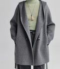 Women’s jacket with hood and waist belt - J&B; - 7 - London-stylehouse.com