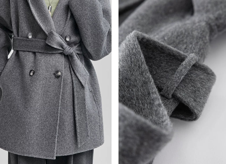 Women’s jacket with hood and waist belt - J&B; - 9 - London-stylehouse.com